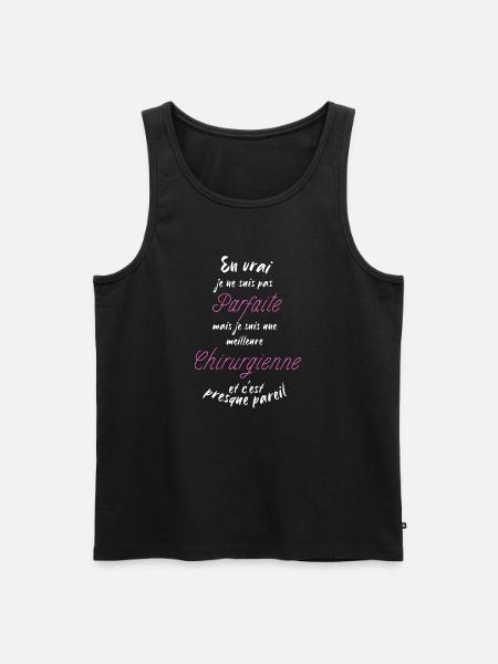 Ich bin der beste Chirurg - Männer Premium Bio Tank Top - Schwarz