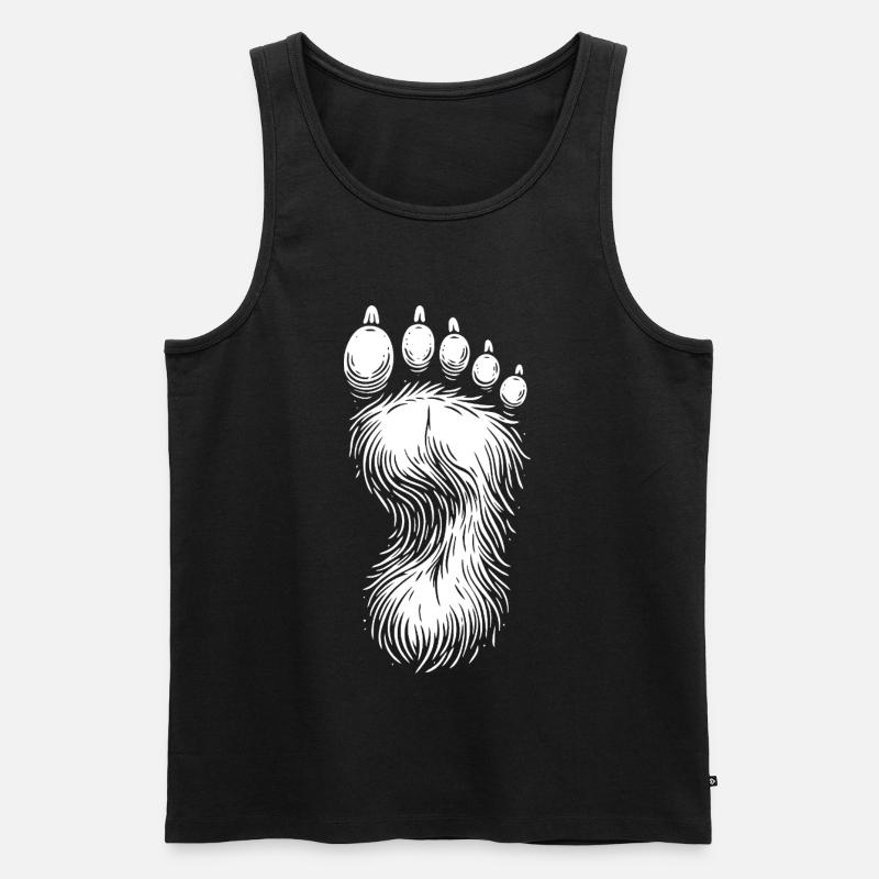 Conception cool de l’empreinte Bigfoot - Débardeur bio Premium Homme - noir