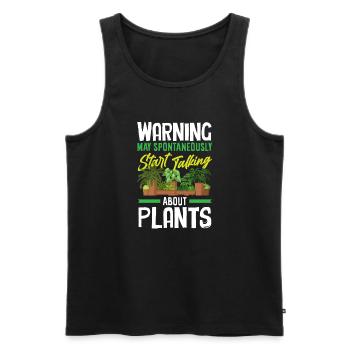 Garden & Plant Lovers Gifts - Men's Premium Organic Tank Top - black - Front - Michal (187cm)