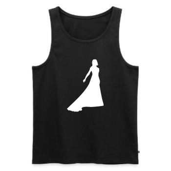 Wedding - Men's Premium Organic Tank Top - black - Front - Michal (187cm)