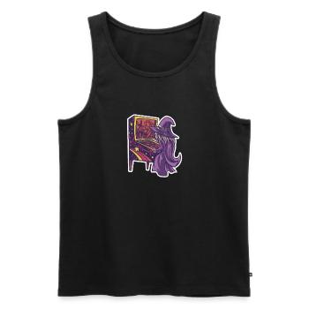Pinball Wizard Shirt Geschenk Flipperautomat - Männer Premium Bio Tank Top - Schwarz - Vorne - Michal (187cm)