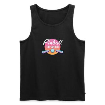 Flipper Flip-Aholic Shirt Cadeau Flipper Machine - Débardeur bio Premium Homme - noir - Devant - Michal (187cm)