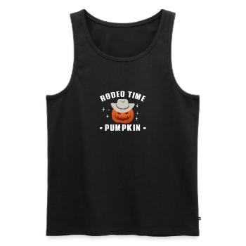Rodeo Time Pumpking Country Wild West Halloween - Débardeur bio Premium Homme - noir - Devant - Michal (187cm)