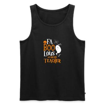 FaBOOlous 1st Grade Teacher Lehrer Shirt Geschenk - Männer Premium Bio Tank Top - Schwarz - Vorne - Michal (187cm)