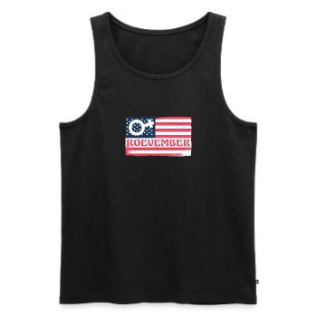 USA Flag America Flag Roevember Chemise - Débardeur bio Premium Homme - noir - Devant - Michal (187cm)