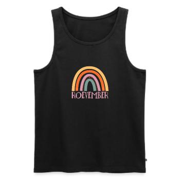 Roevember Shirt Gift - Men's Premium Organic Tank Top - black - Front - Michal (187cm)