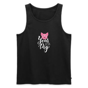 Your Of The Pig Shirt Gift Year Of the Pig - Men's Premium Organic Tank Top - black - Front - Michal (187cm)