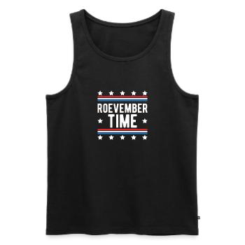Roevember Time Shirt Gift - Men's Premium Organic Tank Top - black - Front - Michal (187cm)