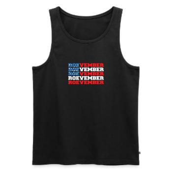 USA Flag Roevember Shirt Gift - Men's Premium Organic Tank Top - black - Front - Michal (187cm)
