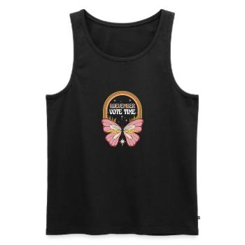 Roevember Vote Time Shirt Geschenk - Männer Premium Bio Tank Top - Schwarz - Vorne - AI Model Male 178 light (178cm)