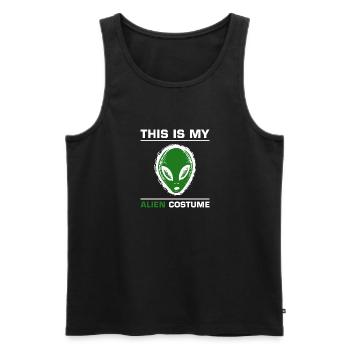 C’est mon cadeau de chemise de costume extraterrestre - Débardeur bio Premium Homme - noir - Devant - Michal (187cm)