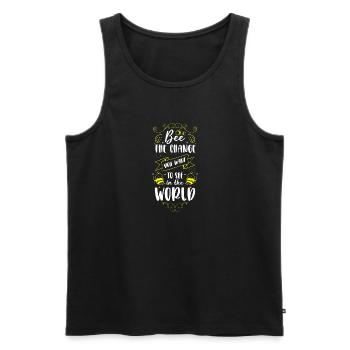 Bee The Chance Shirt Gift Beekeeper - Men's Premium Organic Tank Top - black - Front - Michal (187cm)
