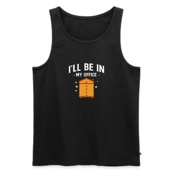 Ill Be In My Office Bee Beekeeper Shirt Gift - Men's Premium Organic Tank Top - black - Front - Michal (187cm)