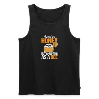 Sweet As Honey But Annoying As A Bee - Men's Premium Organic Tank Top - black - Front - Michal (187cm)