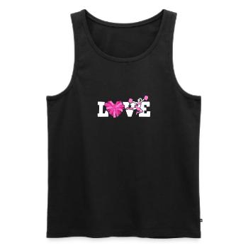 Love Cheerleading Shirt Cheerleaders - Débardeur bio Premium Homme - noir - Devant - AI Model Male 178 light (178cm)