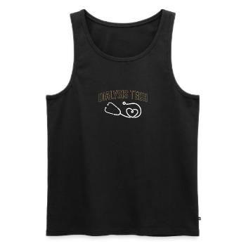 Dialysis Nurse Shirt - Men's Premium Organic Tank Top - black - Front - Michal (187cm)
