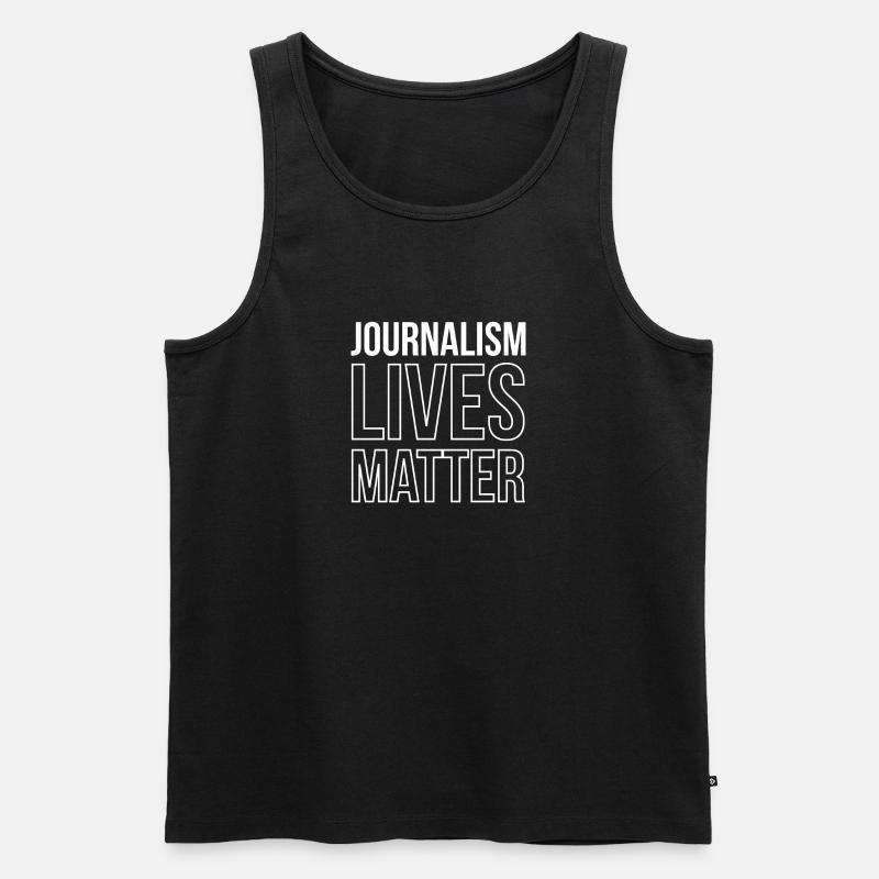 Le journalisme compte - Débardeur bio Premium Homme - noir