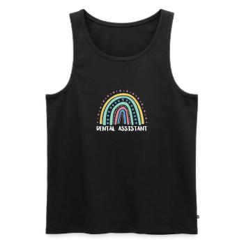 Dental Assistant Shirt Gift Dentist - Men's Premium Organic Tank Top - black - Front - AI Model Male 178 light (178cm)