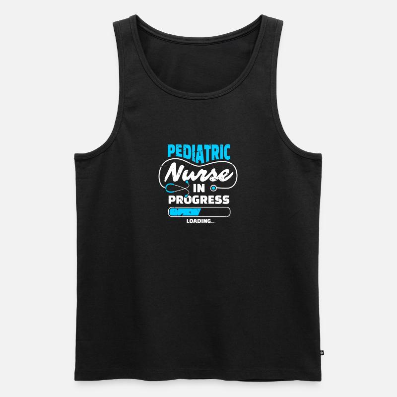 Kinderkrankenschwester Pediatric Nurse Loading - Men's Premium Organic Tank Top - black