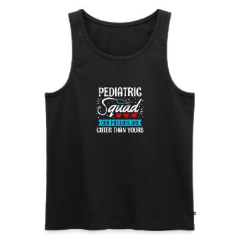 Kinderkrankenschwester Squad Shirt - Männer Premium Bio Tank Top - Schwarz - Vorne - AI Model Male 178 light (178cm)
