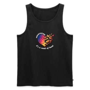 Kinderkrankenschwester Shirt Geschenk - Männer Premium Bio Tank Top - Schwarz - Vorne - AI Model Male 178 light (178cm)