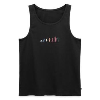 Evolution Bartender Bartender Shirt Cadeau - Débardeur bio Premium Homme - noir - Devant - Michal (187cm)
