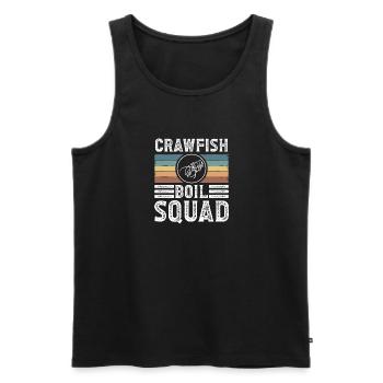 Crawfish Boil Squad Chemise Cadeau Vintage Rétro - Débardeur bio Premium Homme - noir - Devant - Michal (187cm)