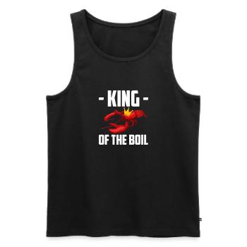 King Of The Boil Crawfish Shirt Gift - Men's Premium Organic Tank Top - black - Front - Michal (187cm)