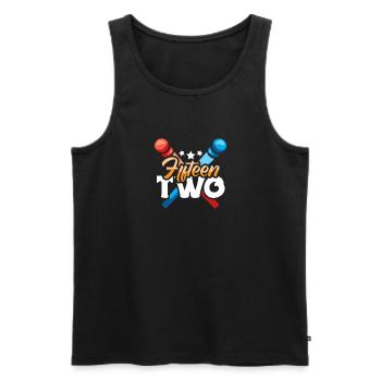 Fifteen Two Cribbage Shirt Gift - Men's Premium Organic Tank Top - black - Front - Michal (187cm)