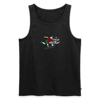Je vais frapper ce cadeau de chemise de joueur de boccia - Débardeur bio Premium Homme - noir - Devant - Michal (187cm)