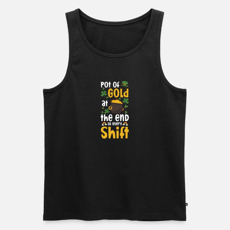 Infirmière de la Saint-Patrick - Débardeur bio Premium Homme - noir