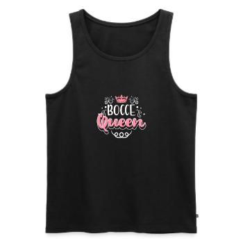 Bocce Queen Chemise Cadeau Partenaire Look Boccia - Débardeur bio Premium Homme - noir - Devant - Michal (187cm)