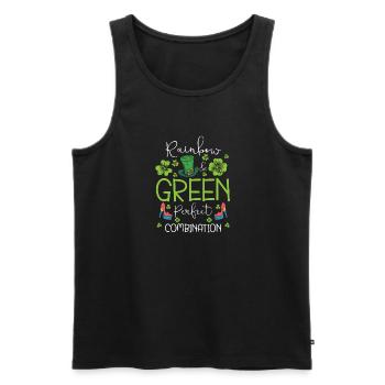 T-shirt LGBT de la Saint-Patrick - Débardeur bio Premium Homme - noir - Devant - Michal (187cm)