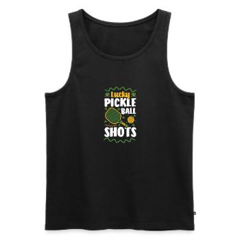 Joueur de pickleball Cadeau de chandail de la Saint-Patrick - Débardeur bio Premium Homme - noir - Devant - Michal (187cm)