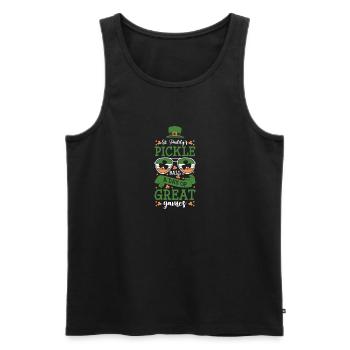 Joueur de pickleball Cadeau de chandail de la Saint-Patrick - Débardeur bio Premium Homme - noir - Devant - Michal (187cm)
