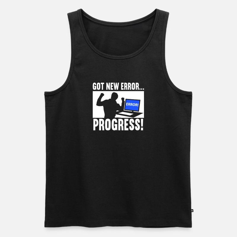 Neuer Fehler Entwickler Programmierer - Männer Premium Bio Tank Top - Schwarz