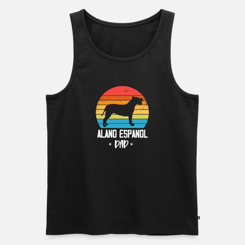 Alano Espanol - Männer Premium Bio Tank Top - Schwarz