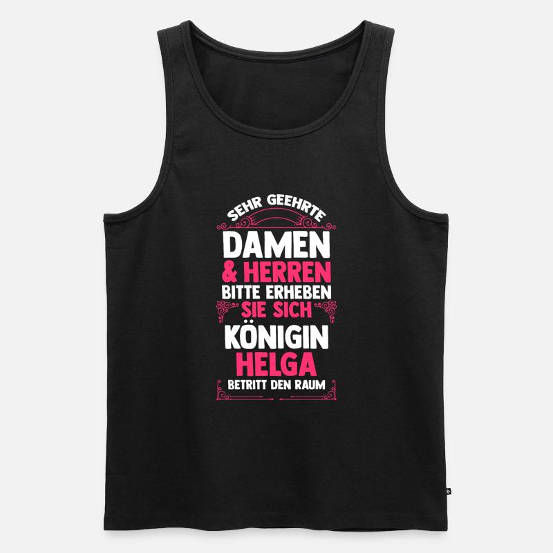 Helga - Männer Premium Bio Tank Top - Schwarz