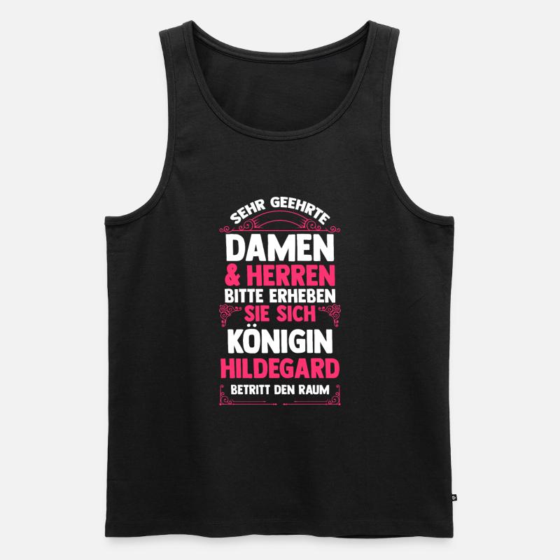 Hildegard - Männer Premium Bio Tank Top - Schwarz