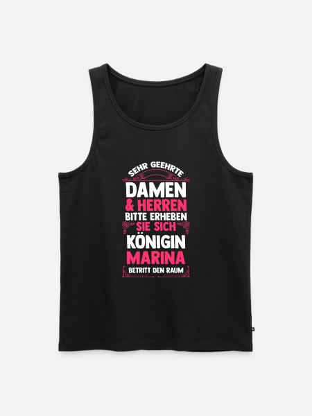 Marina - Männer Premium Bio Tank Top - Schwarz