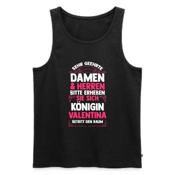 Valentina - Männer Premium Bio Tank Top - Schwarz - Vorne - Michal (187cm)
