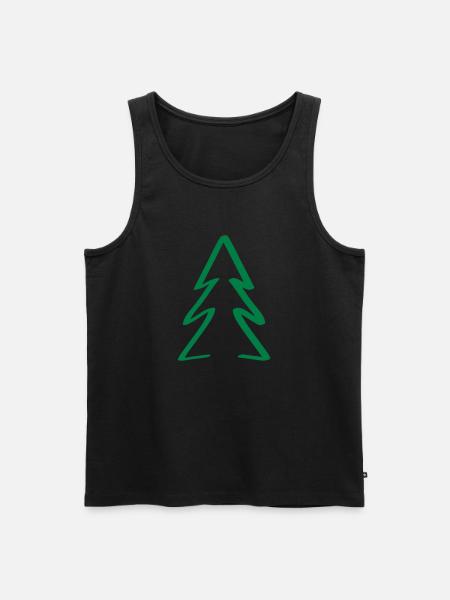 baum weihnachten - Männer Premium Bio Tank Top - Schwarz