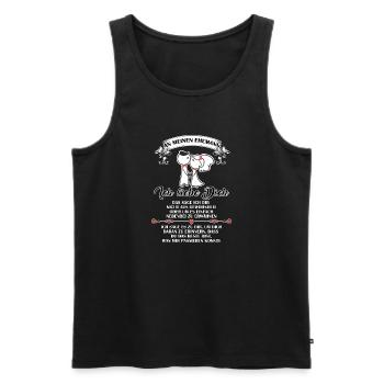 Ich liebe dich - Ehemann - Männer Premium Bio Tank Top - Schwarz - Vorne - Michal (187cm)