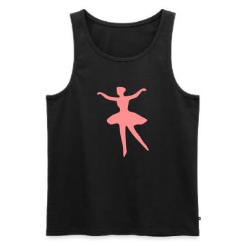 Ballerina - Men's Premium Organic Tank Top - black - Front - Michal (187cm)