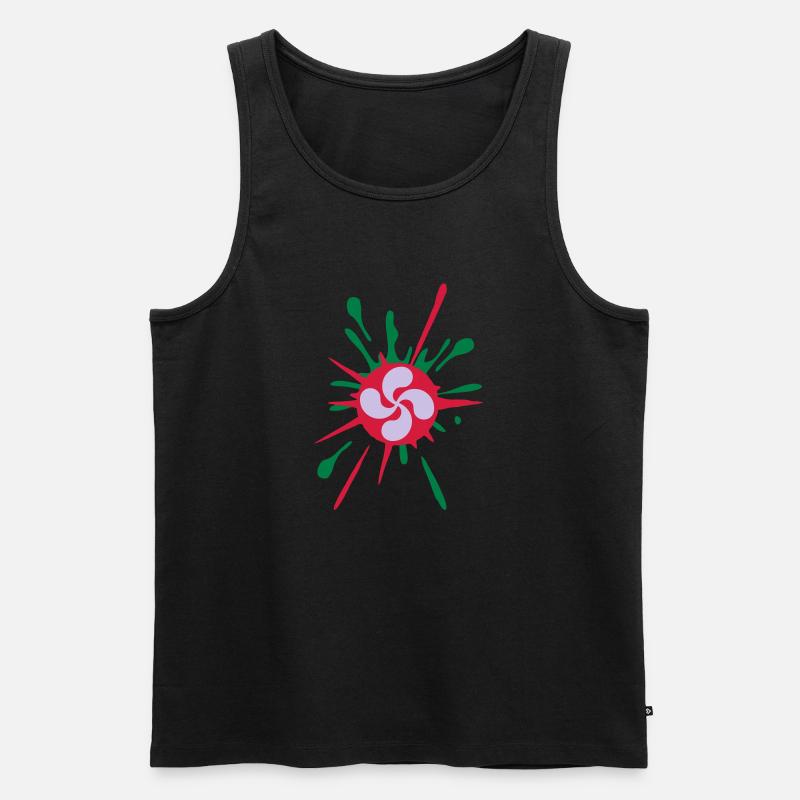 Euskal design 4 - Männer Premium Bio Tank Top - Schwarz