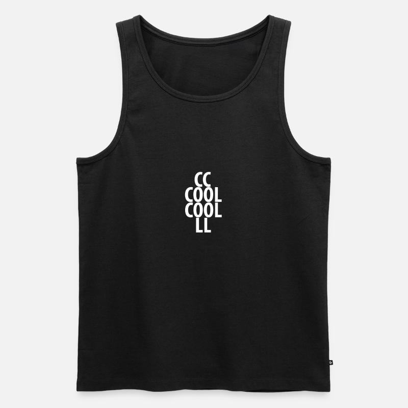 cool - Männer Premium Bio Tank Top - Schwarz