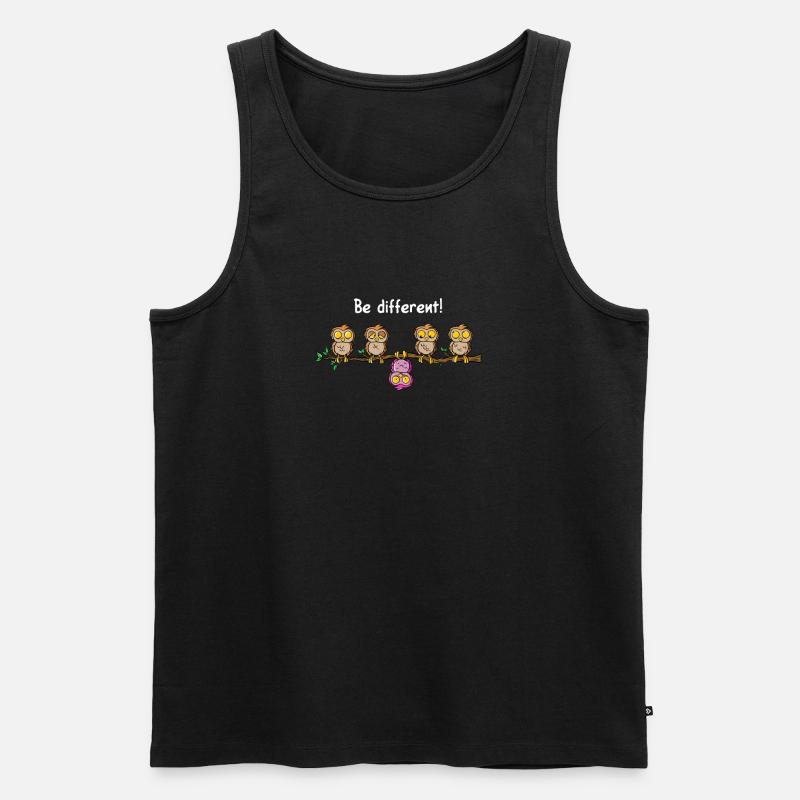 Be different - Männer Premium Bio Tank Top - Schwarz