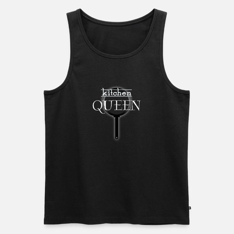 kitchen QUEEN - Männer Premium Bio Tank Top - Schwarz