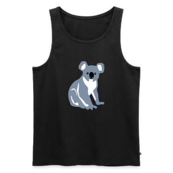 Koala bear - Men's Premium Organic Tank Top - black - Front - AI Model Male 178 light (178cm)