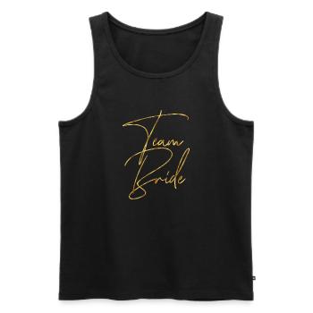 Team Braut - Männer Premium Bio Tank Top - Schwarz - Vorne - Michal (187cm)